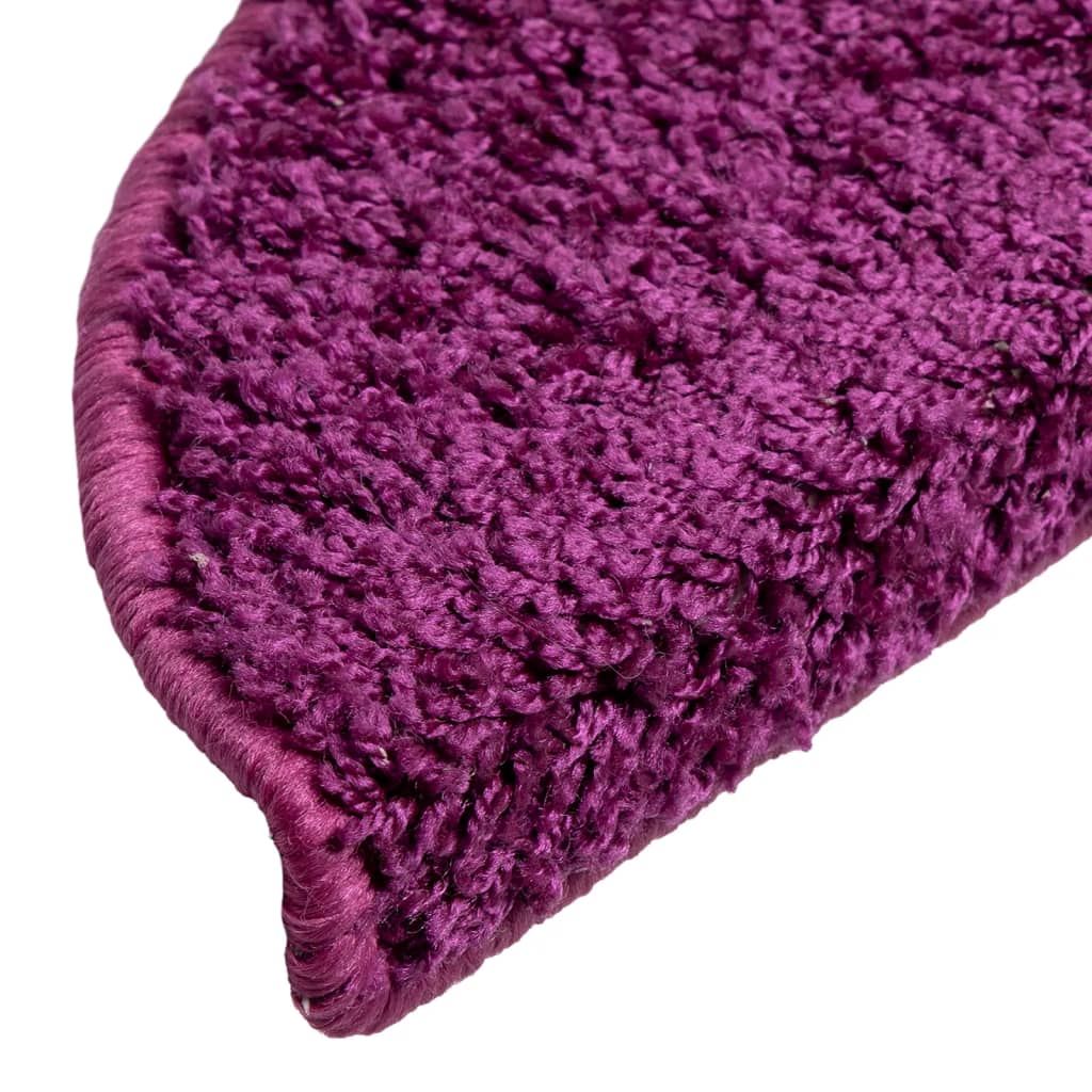 Stair mats 10 pcs 56x17x3 cm purple