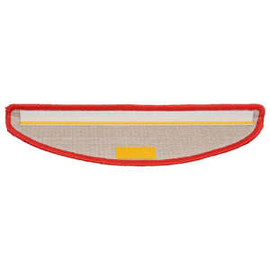 Stair mats 10 pcs 56x17x3 cm red