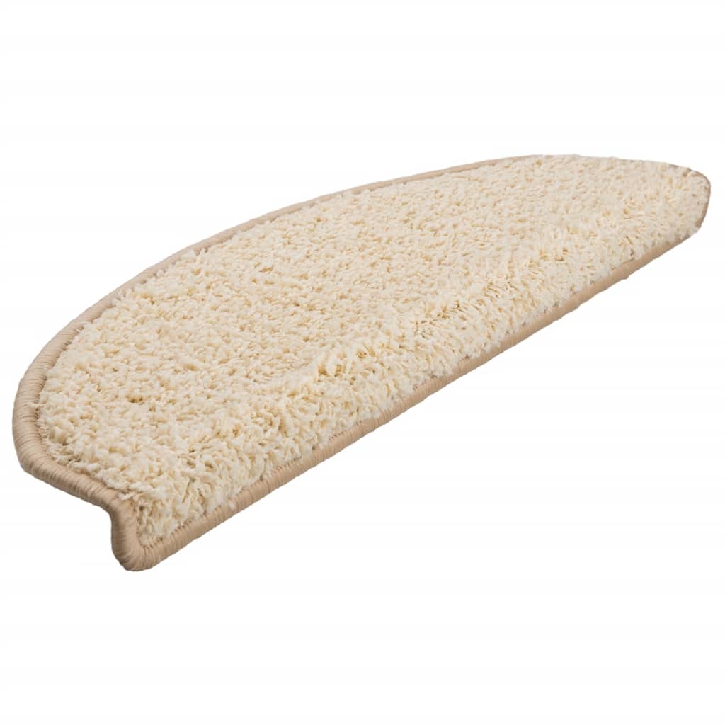Trappematter 10 stk 65x21x4 cm kremhvit