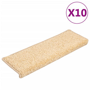 Trappematter 10 stk 65x21x4 cm brun