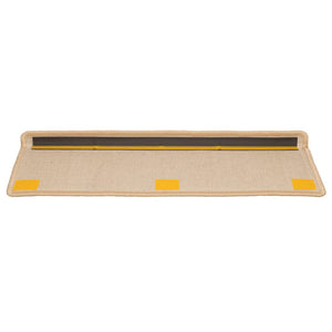 Trappematter 10 stk 65x21x4 cm brun