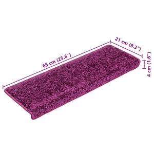 Trappematter 10 stk 65x21x4 cm lilla