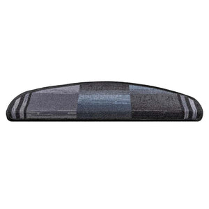 Selvklebende trappematter 5 stk 65x21x4 cm svart og grå