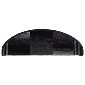 Selvklebende trappematter 5 stk 65x21x4 cm svart og grå