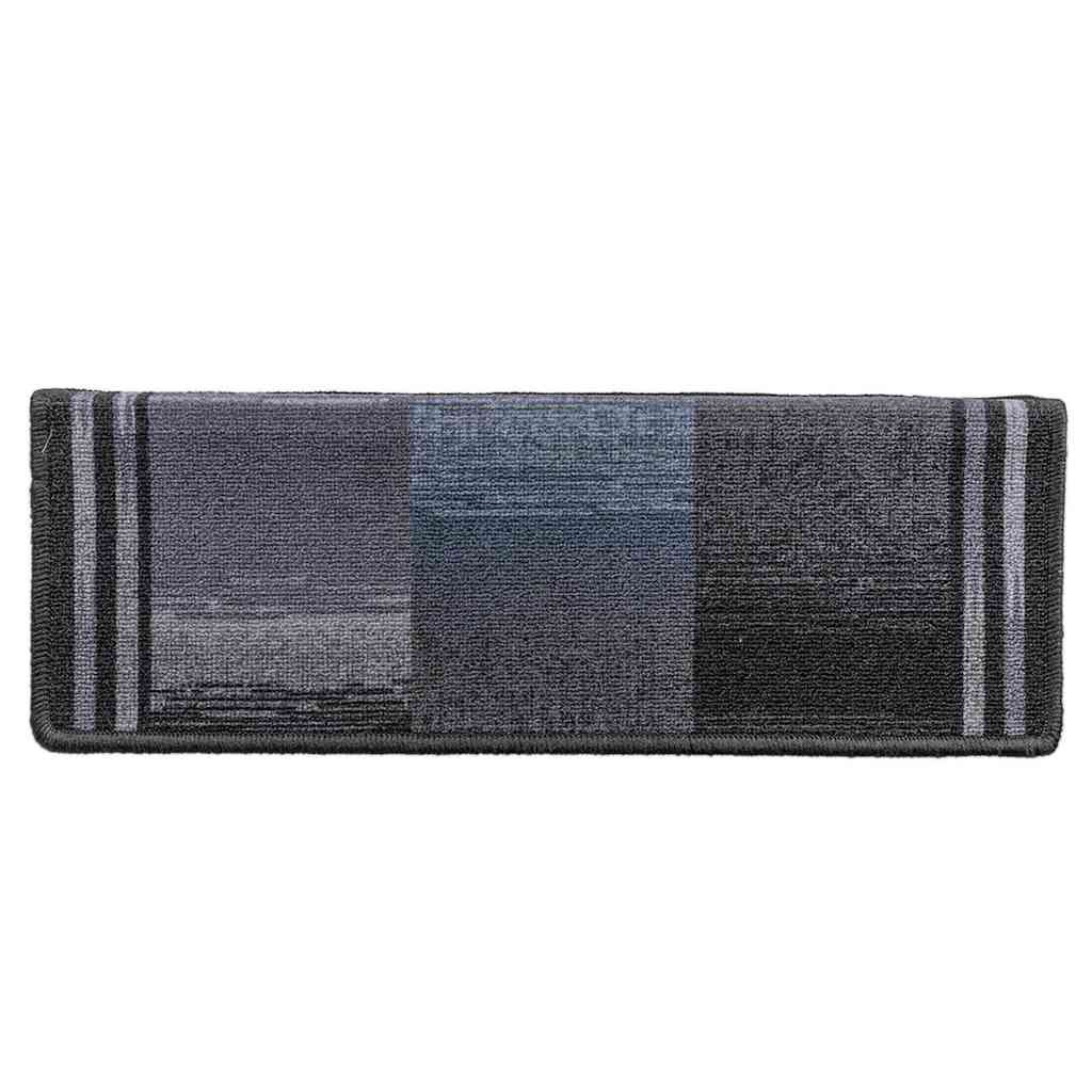 Selvklebende trappematter 5 stk 65x21x4 cm svart og grå