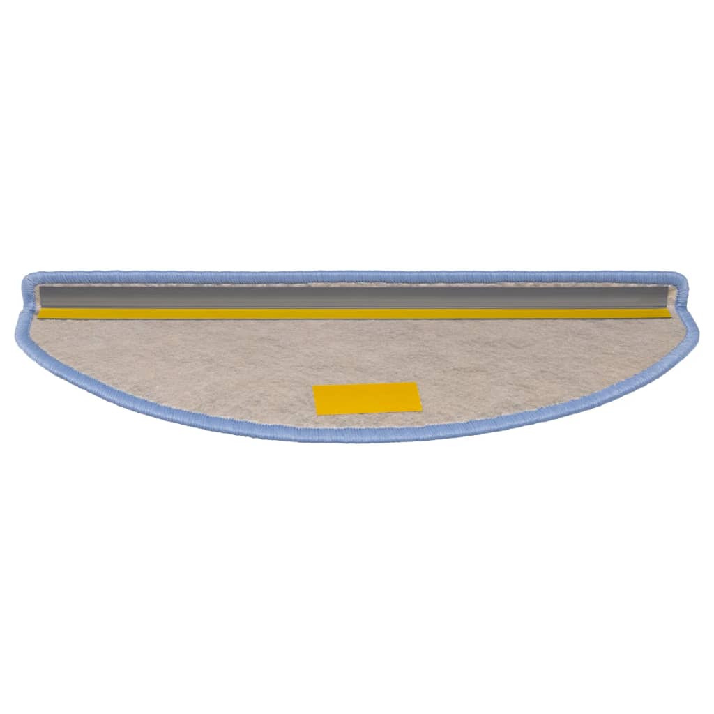 Selvklebende trappematter sisal-utseende 15 stk 56x17x3 cm blå