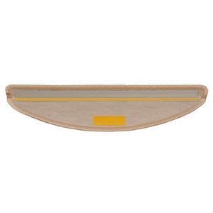 Selvklebende trappematter sisal 15 stk 56x17x3 cm lys beige