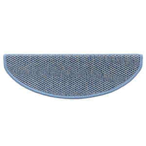 Selvklebende trappematter sisal-utseende 15 stk 65x21x4 cm blå