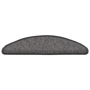 Selvklebende trappematter 15 stk 56x17x3 cm beige og grå