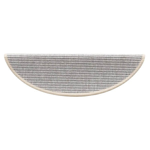 Selvklebende trappematter 15 stk 56x17x3 cm sølv