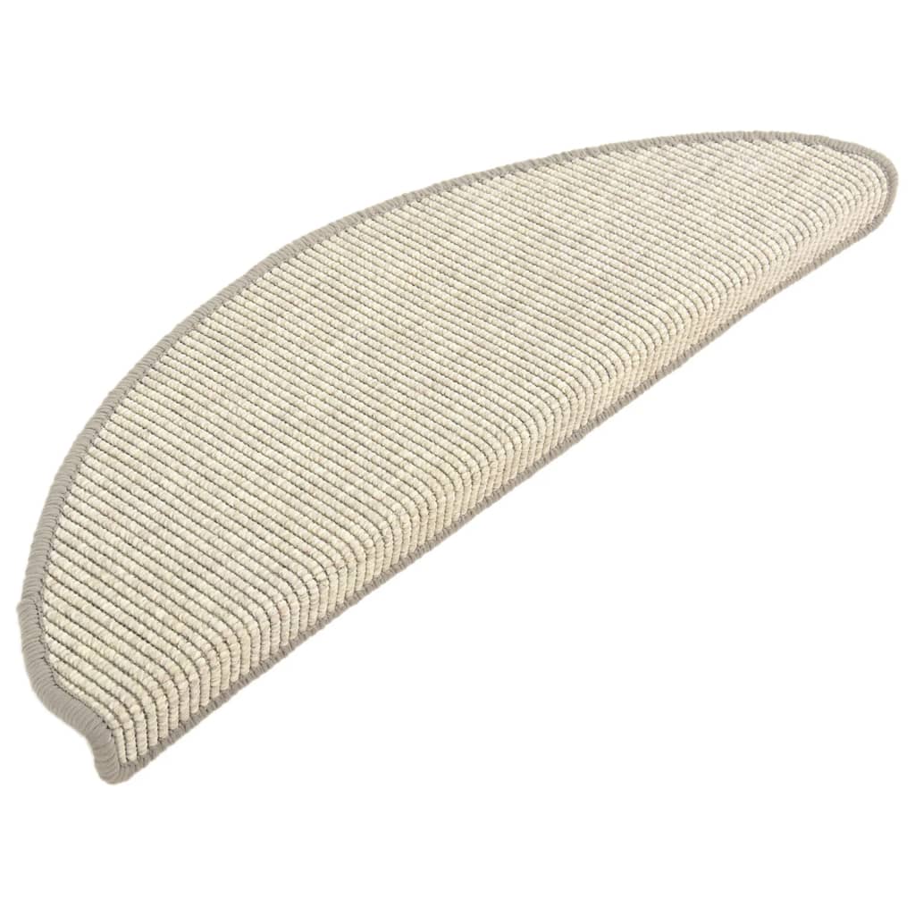 Selvklebende trappematter 15 stk 65x21x4 cm sølv