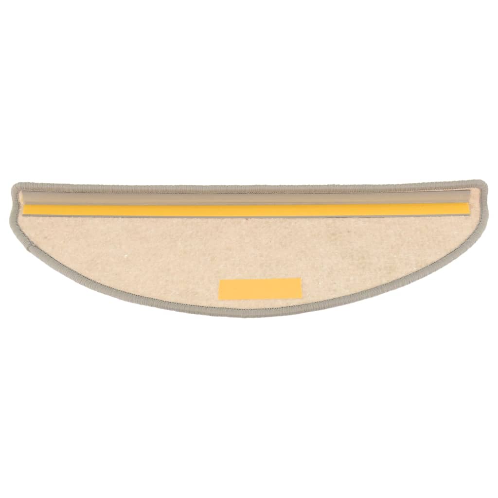 Selvklebende trappematter 15 stk 65x21x4 cm sølv
