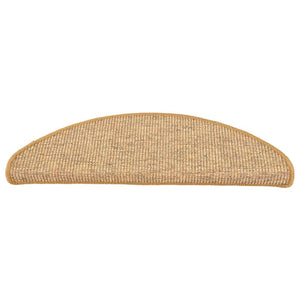 Selvklebende trappematter 15 stk 65x21x4 cm oransje