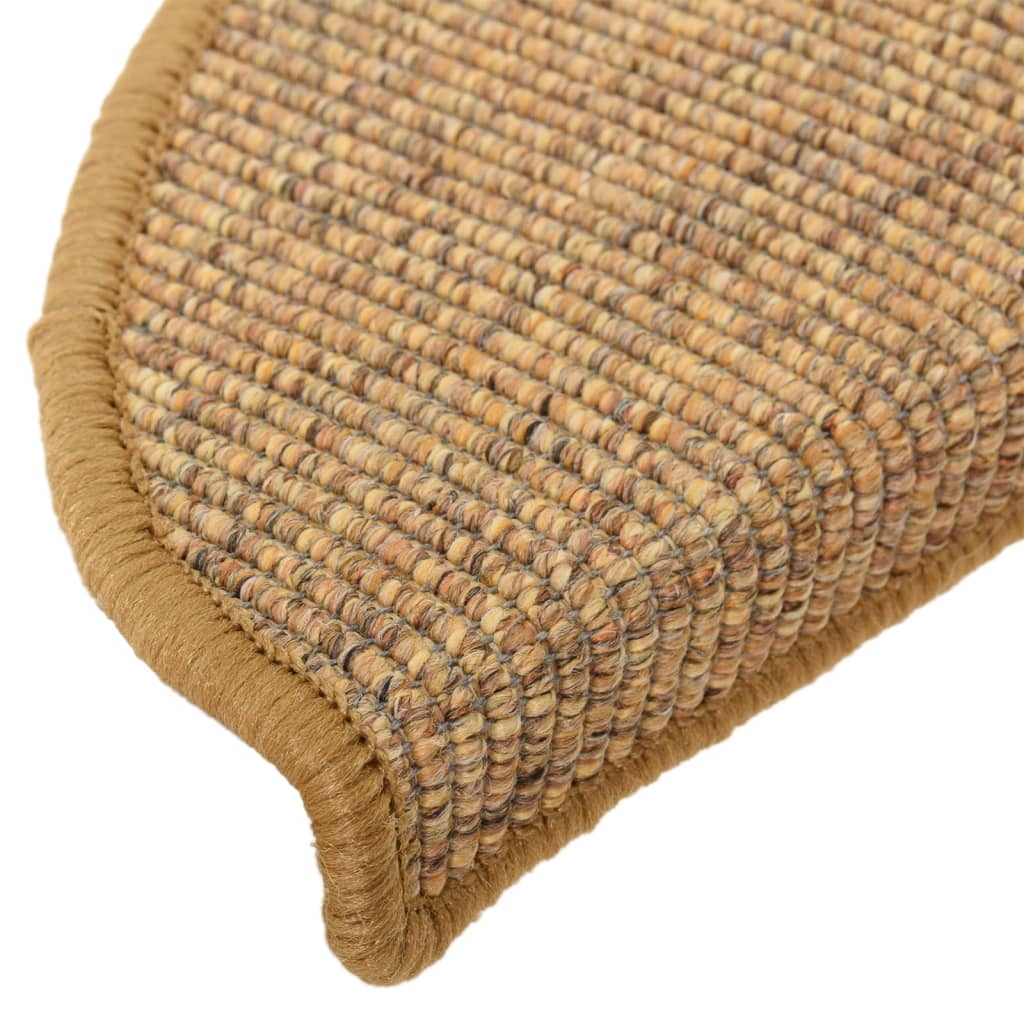 Selvklebende trappematter 15 stk 65x21x4 cm oransje