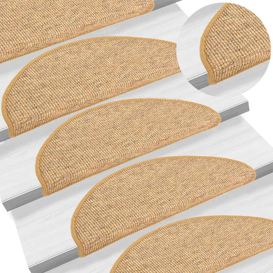 Selvklebende trappematter 15 stk 65x21x4 cm oransje
