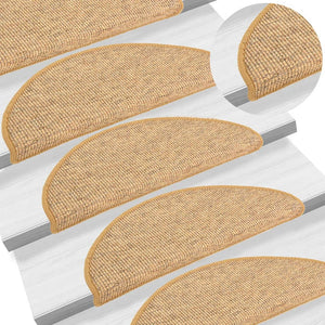Selvklebende trappematter 15 stk 65x21x4 cm oransje