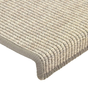 Selvklebende trappematter 15 stk 65x21x4 cm sølv
