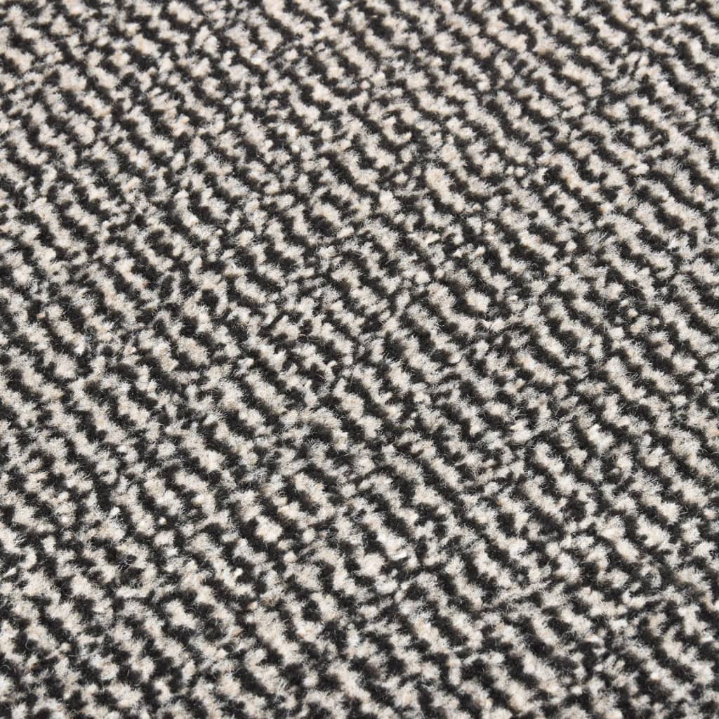 Tuftet dørmatte 40x60 cm lysebrun