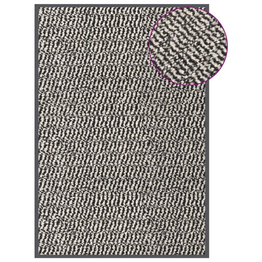 Tuftet dørmatte 60x90 cm lysebrun