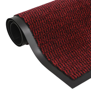 Tuftet dørmatte 60x150 cm rød