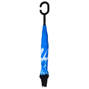 Paraply med C-håndtak svart 108 cm
