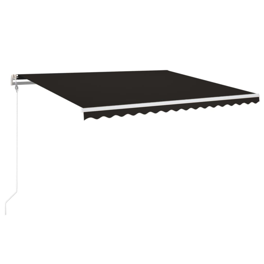 Automatisk uttrekkbar markise 400x350 cm antrasitt