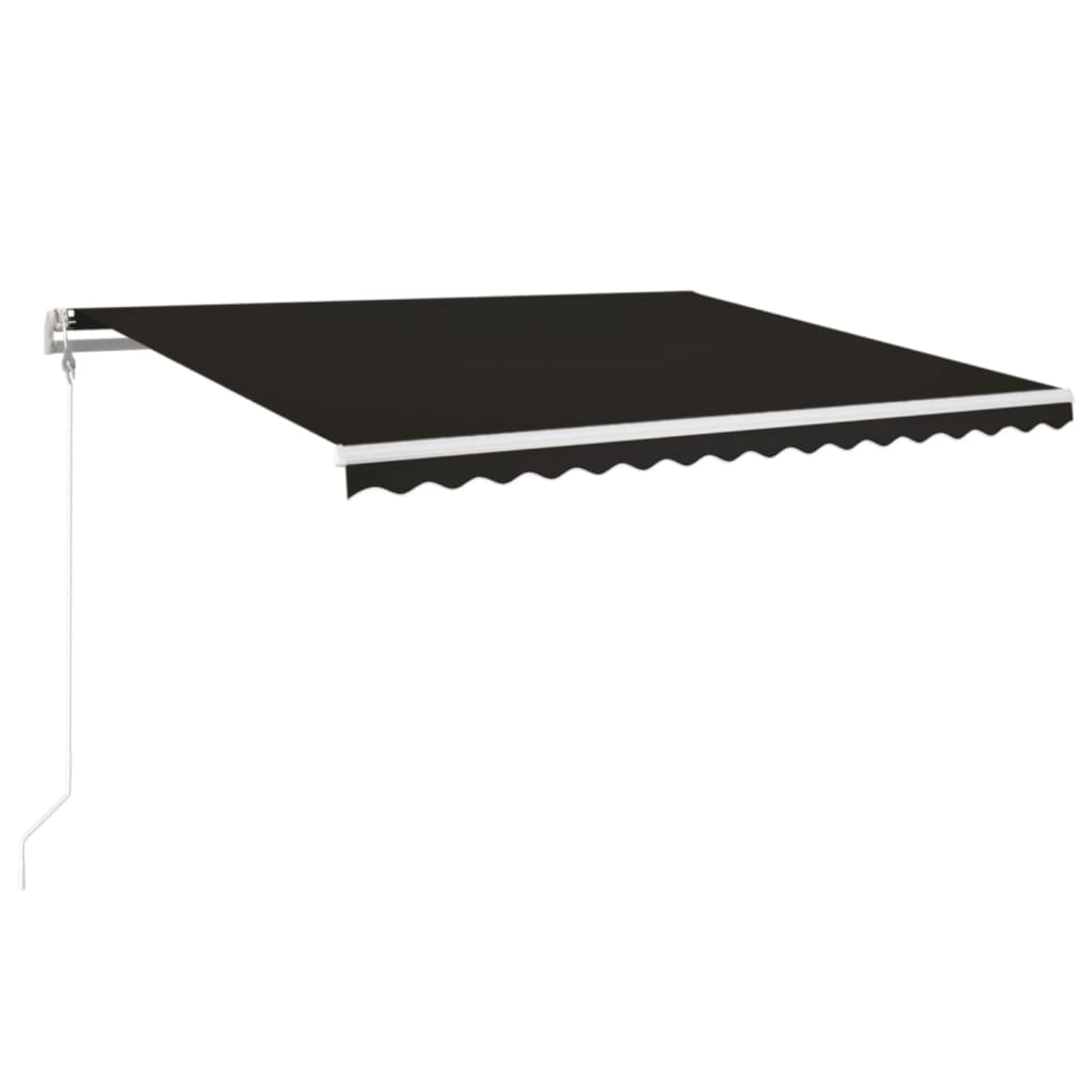 Automatisk uttrekkbar markise 450x350 cm antrasitt