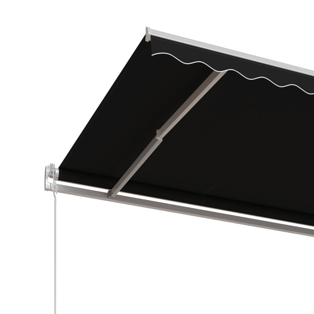 Automatisk uttrekkbar markise 450x350 cm antrasitt