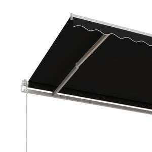 Automatisk uttrekkbar markise 450x350 cm antrasitt