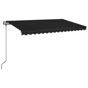 Automatisk uttrekkbar markise 450x350 cm antrasitt