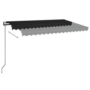 Automatisk uttrekkbar markise 450x350 cm antrasitt