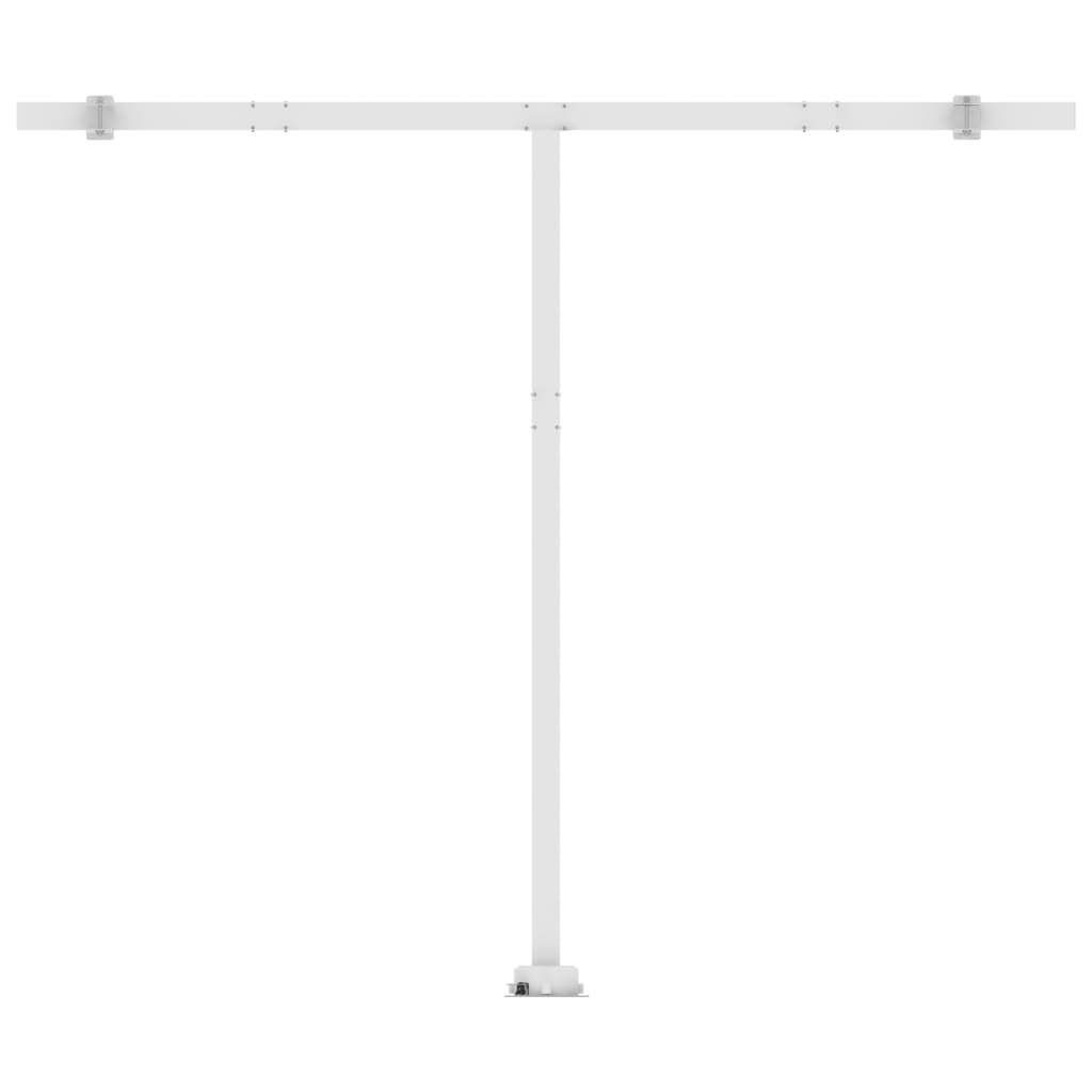 Manual retractable awning with LED 300x250 cm anthracite
