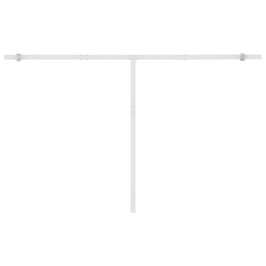 Automatisk markise med vindsensor og LED 450x300 cm antrasitt