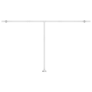 Automatisk markise med vindsensor og LED 500x300 cm antrasitt