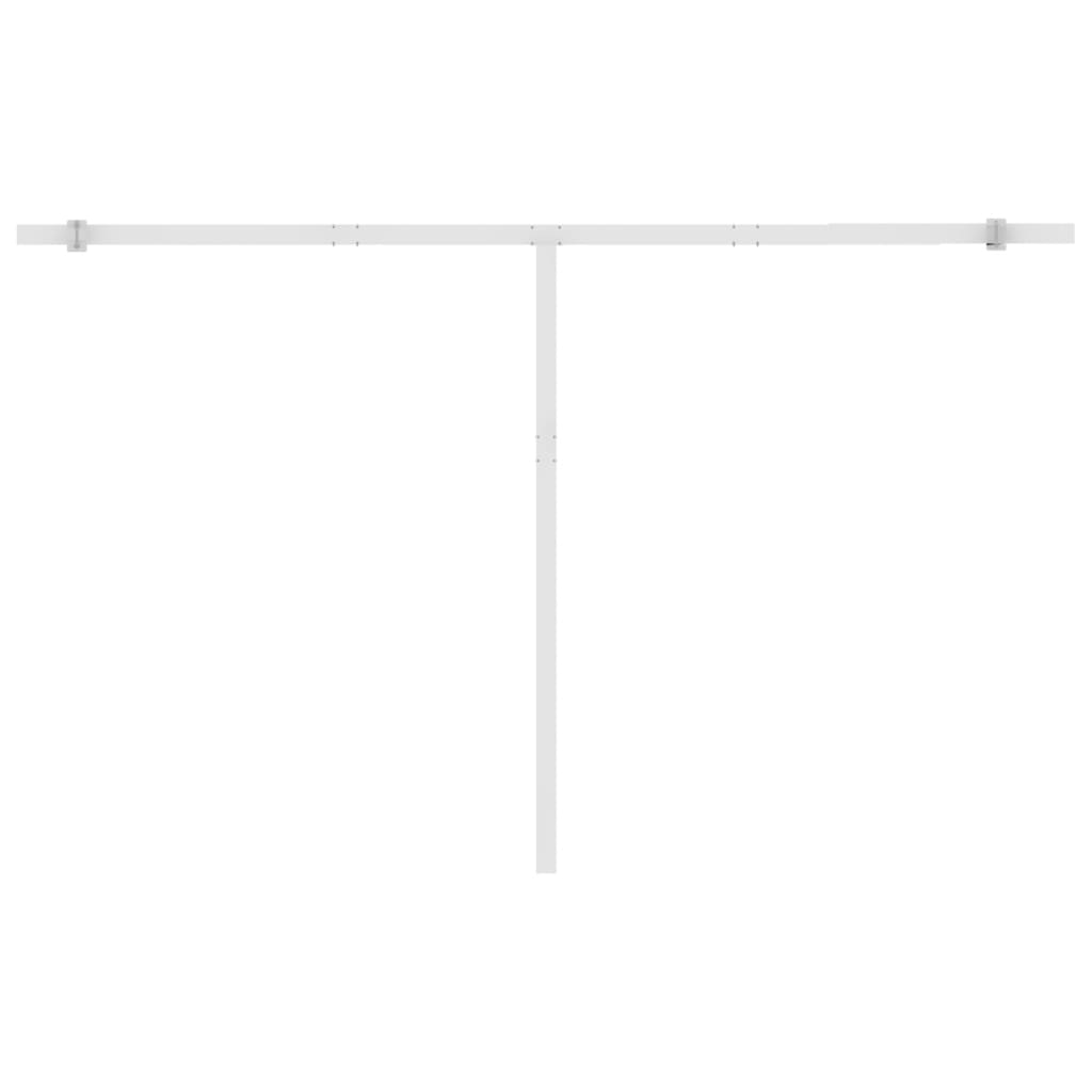 Automatisk markise med vindsensor og LED 400x350 cm antrasitt