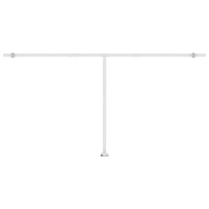 Automatisk markise med vindsensor og LED 600x350 cm kremhvit