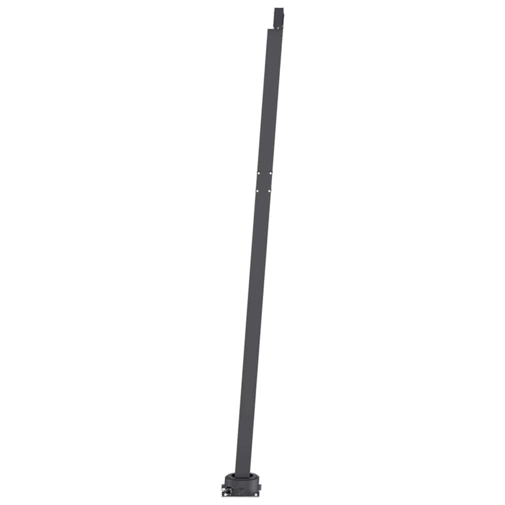 Manuell uttrekkbar markise med LED 300x250 cm kremhvit
