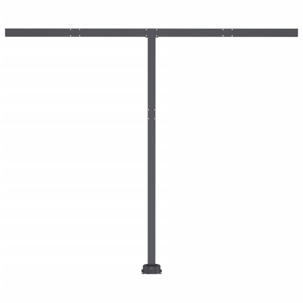 Automatisk markise med LED og vindsensor 300x250 cm gul og hvit