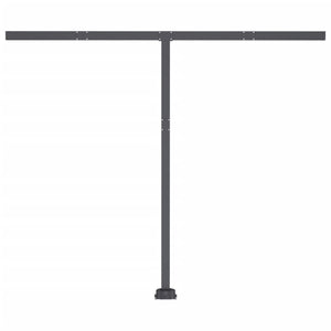 Automatisk markise med LED og vindsensor 300x250 cm gul og hvit