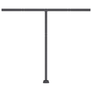 Automatisk markise med LED og vindsensor 300x250cm oransje/brun