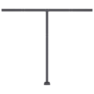 Automatisk markise med LED og vindsensor 350x250cm oransje/brun