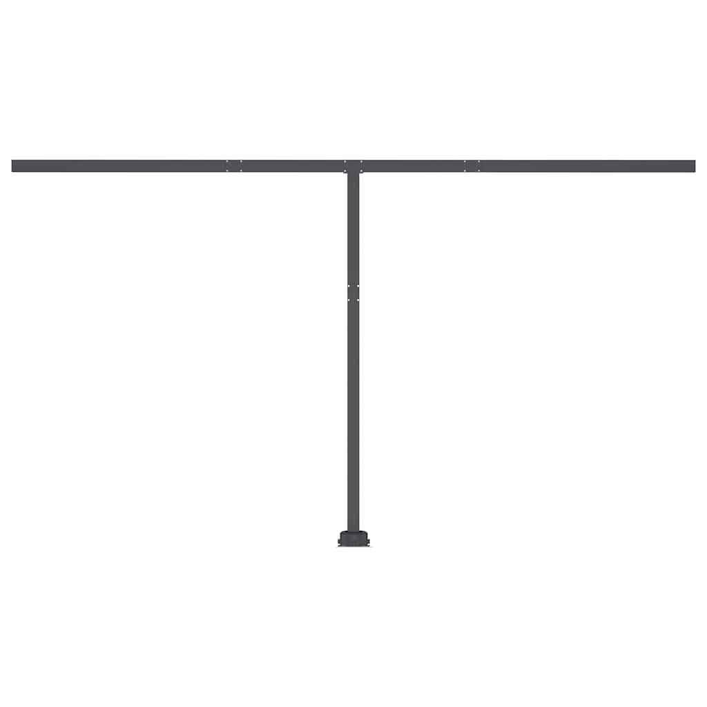 Automatisk markise med vindsensor og LED 400x300 cm kremhvit
