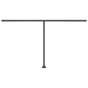 Automatisk markise med vindsensor og LED 400x300 cm kremhvit