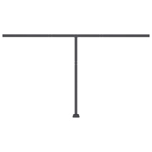 Automatisk markise med vindsensor og LED 400x300cm oransje/brun