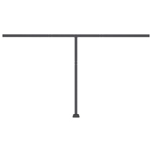 Automatisk markise med vindsensor og LED 400x350 cm kremhvit