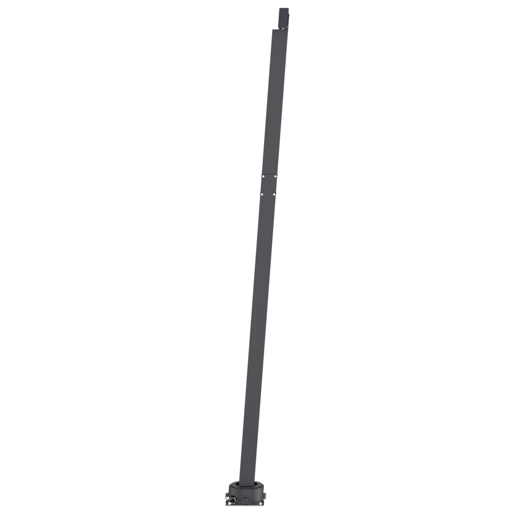 Automatisk markise med vindsensor og LED 400x350 cm gul/hvit