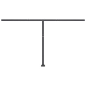Automatisk markise med vindsensor og LED 400x350cm oransje/brun