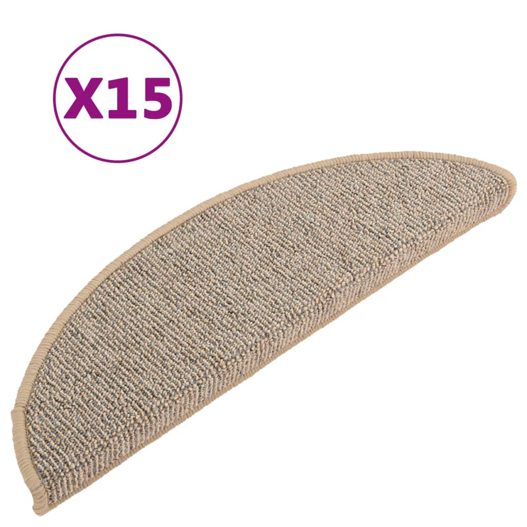 Trappetrinnstepper 15 stk brun 56x17x3 cm