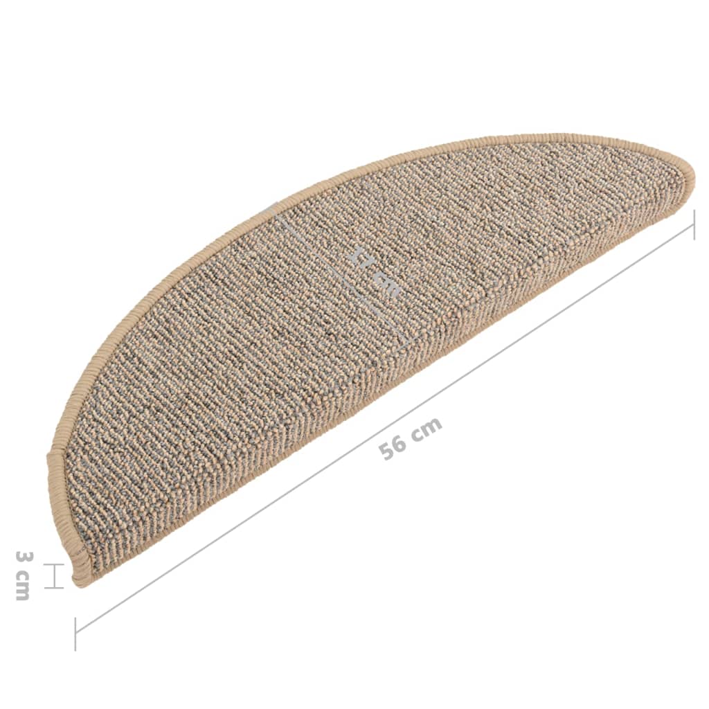 Trappetrinnstepper 15 stk brun 56x17x3 cm