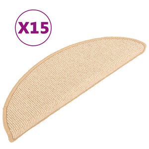 Trappetrinnstepper 15 stk kremhvit 56x17x3 cm